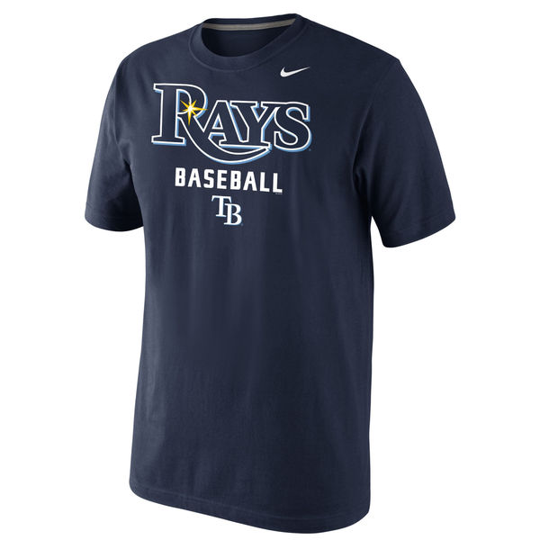 MLB Men Tampa Bay Rays Nike Home Practice TShirt Navy